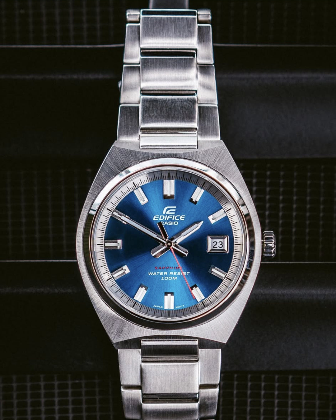 CASIO EDIFICE EFB-109D-2AVDF 3 HAND NALOG STAINLESS STEEL MEN WATCH