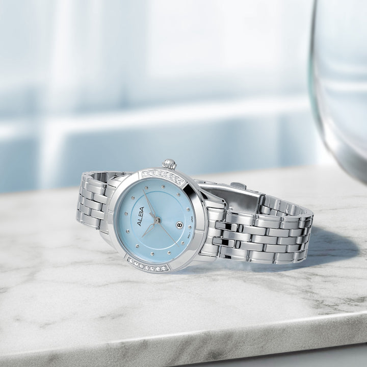 ALBA AH7EN1X FASHION QUARTZ 3 HANDS DATE WOMEN WATCH