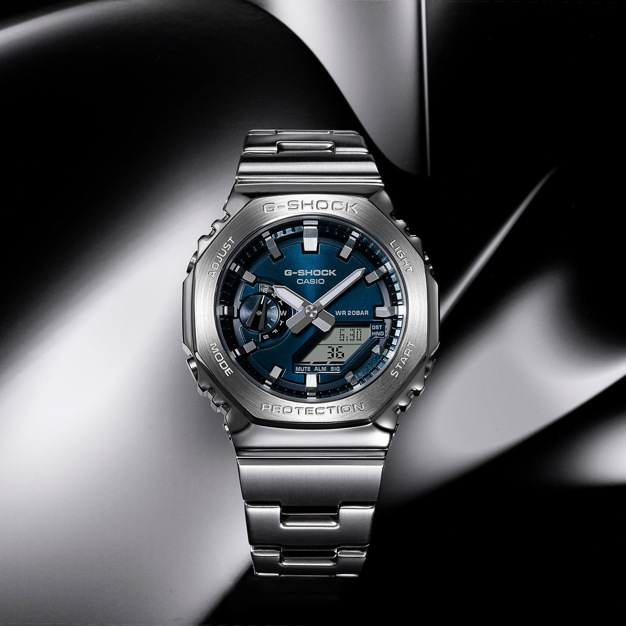Casio G-Steel GM-2110D-2BDR Navy Blue | City Chain – City Chain