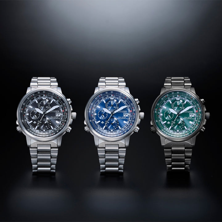 CITIZEN AT8304-57W PROMASTER ECO-DRIVE CHRONOGRAPH MEN WATCH