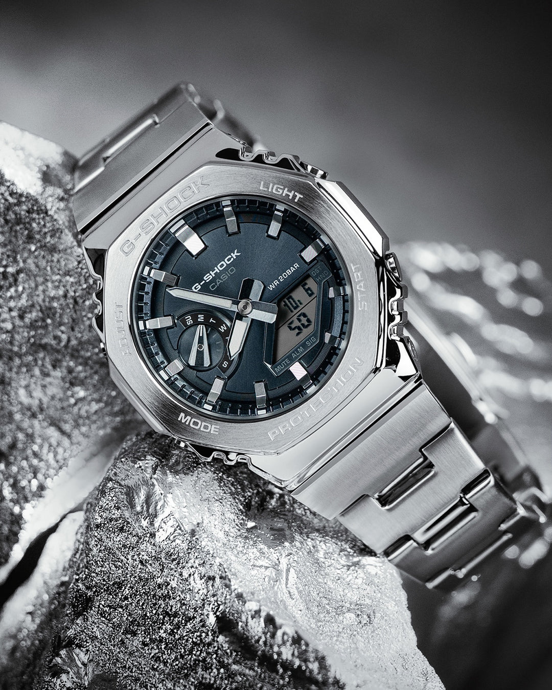 CASIO G-SHOCK G-STEEL GM-2110D-8ADR ANALOG-DIGITAL MEN WATCH