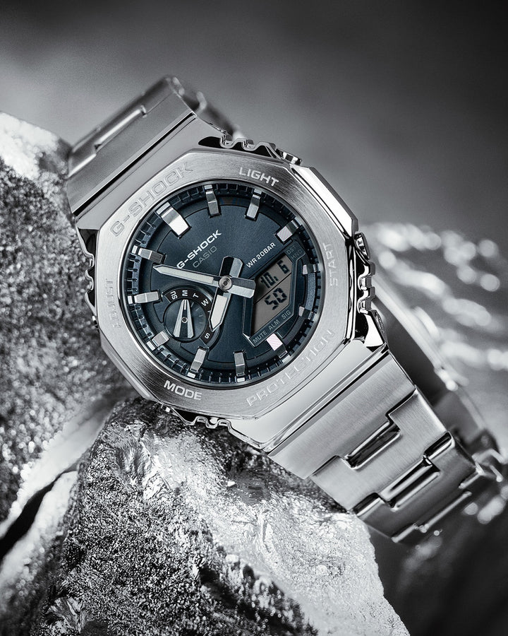 CASIO G-SHOCK G-STEEL GM-2110D-8ADR ANALOG-DIGITAL MEN WATCH