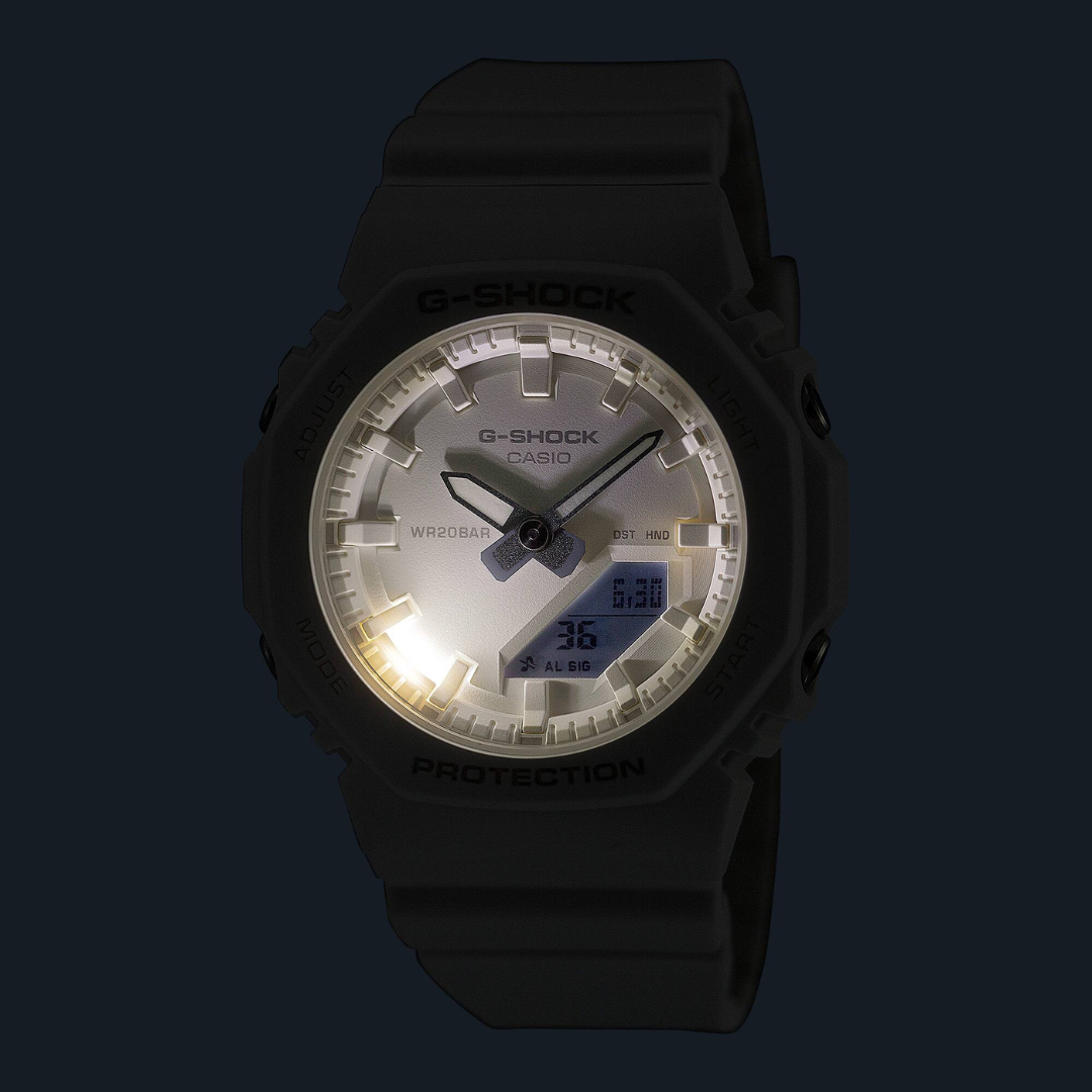 CASIO G-SHOCK GMA-P2100-7ADR ANALOG-DIGITAL WHITE WOMEN WATCH
