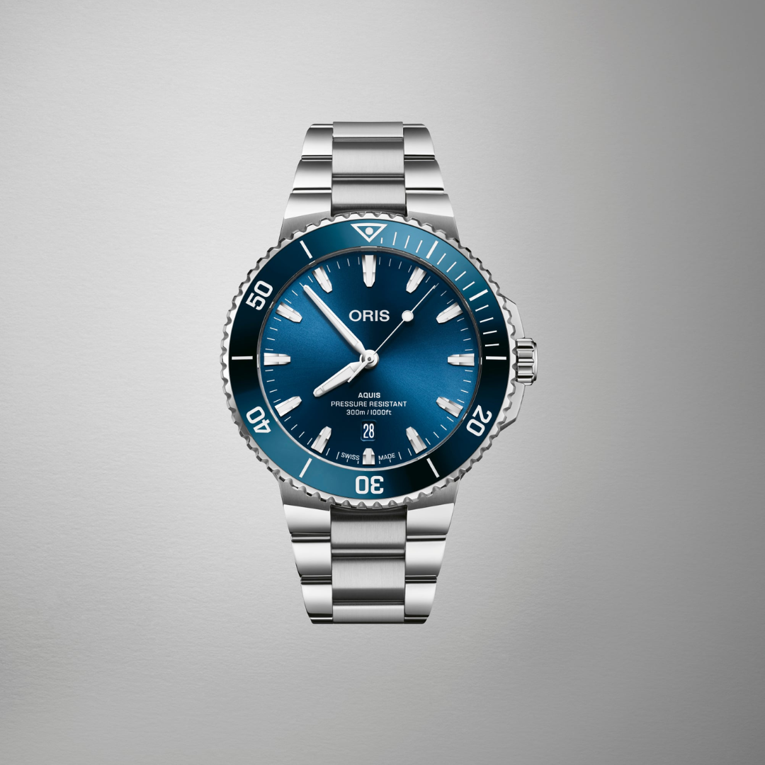 ORIS AQUIS DATE 733 7789 4135-07 8 22 04PEB MECHANICAL MEN WATCH