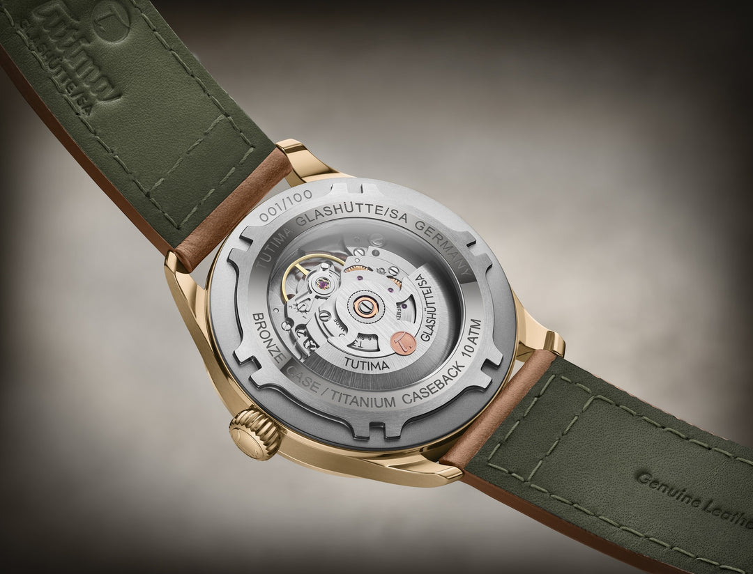 TUTIMA GLASHÜTTE 6115-03 FLIEGER AUTOMATIC LIMITED EDITION MEN WATCH