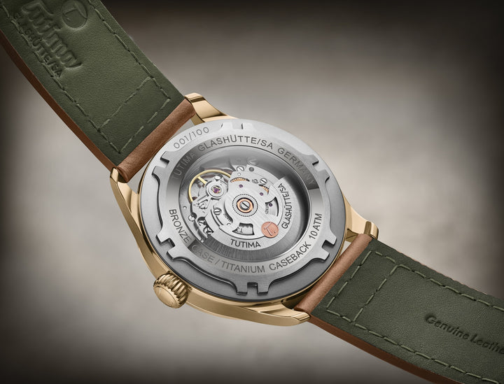 TUTIMA GLASHÜTTE 6115-03 FLIEGER AUTOMATIC LIMITED EDITION MEN WATCH