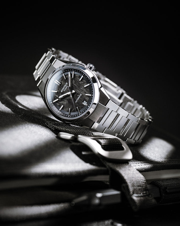 CASIO EDIFICE EFK-100CD-1ADR AUTOMATIC FORGED CARBON MEN WATCH