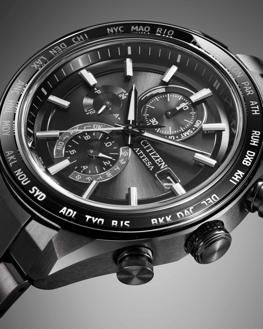 Citizen AT8294-59E Attesa Eco-Drive Radio Controlled Watch | City