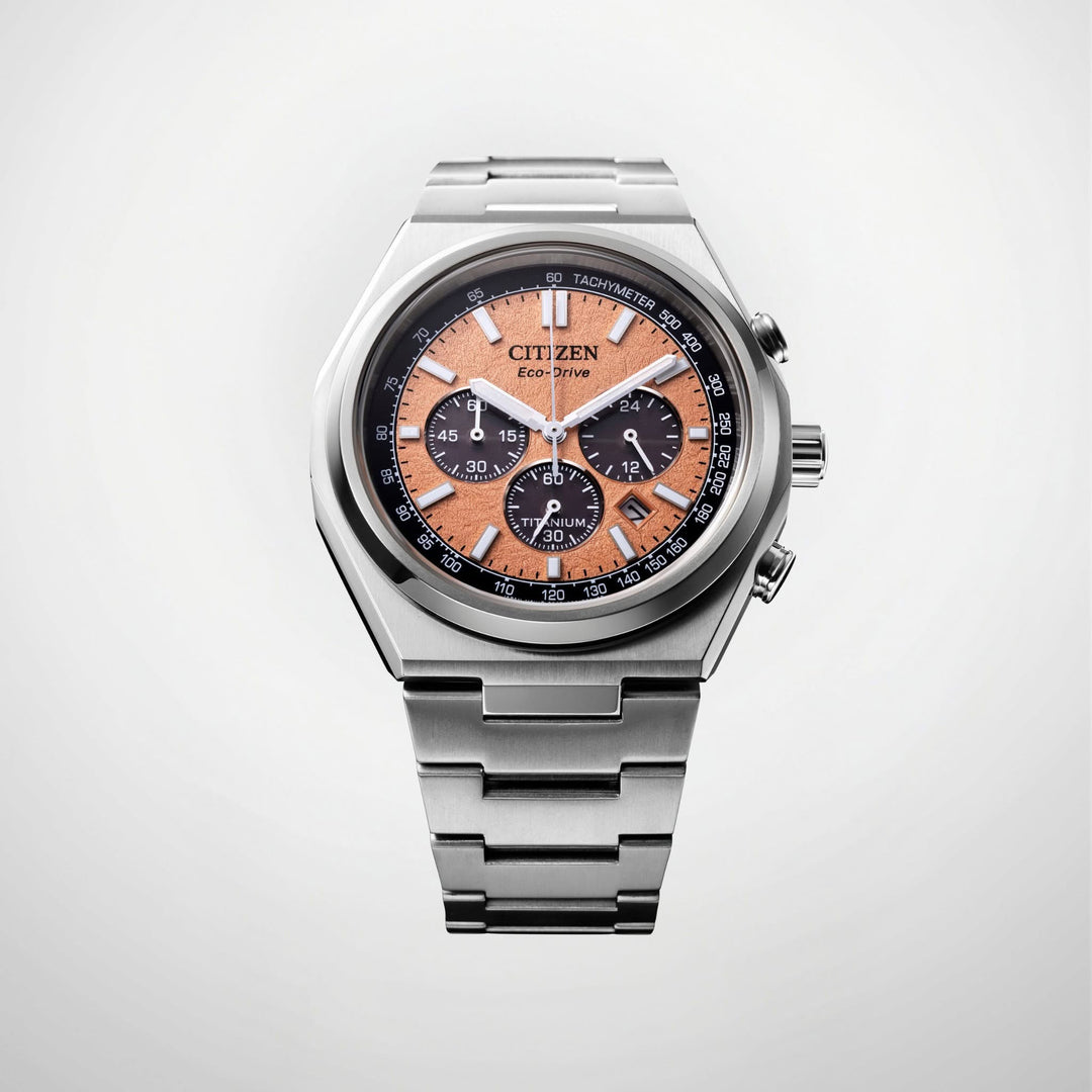 CITIZEN CA4610-85Z SUPER TITANIUM ZENSHIN ECO-DRIVE CHRONOGRAPH MEN WATCH