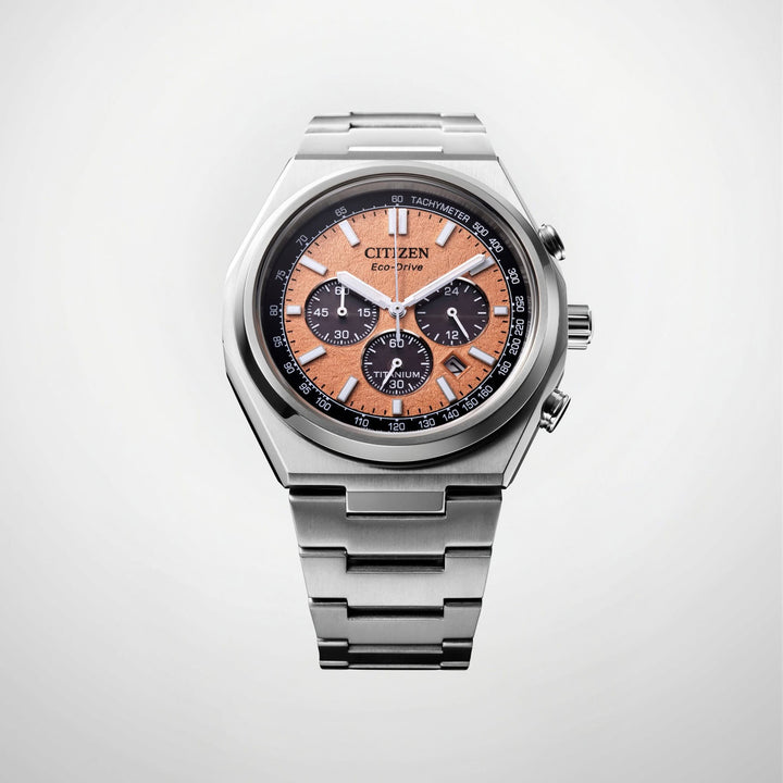 CITIZEN CA4610-85Z SUPER TITANIUM ZENSHIN ECO-DRIVE CHRONOGRAPH MEN WATCH