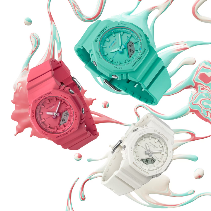 CASIO G-SHOCK GMA-P2100-7ADR ANALOG-DIGITAL WHITE WOMEN WATCH