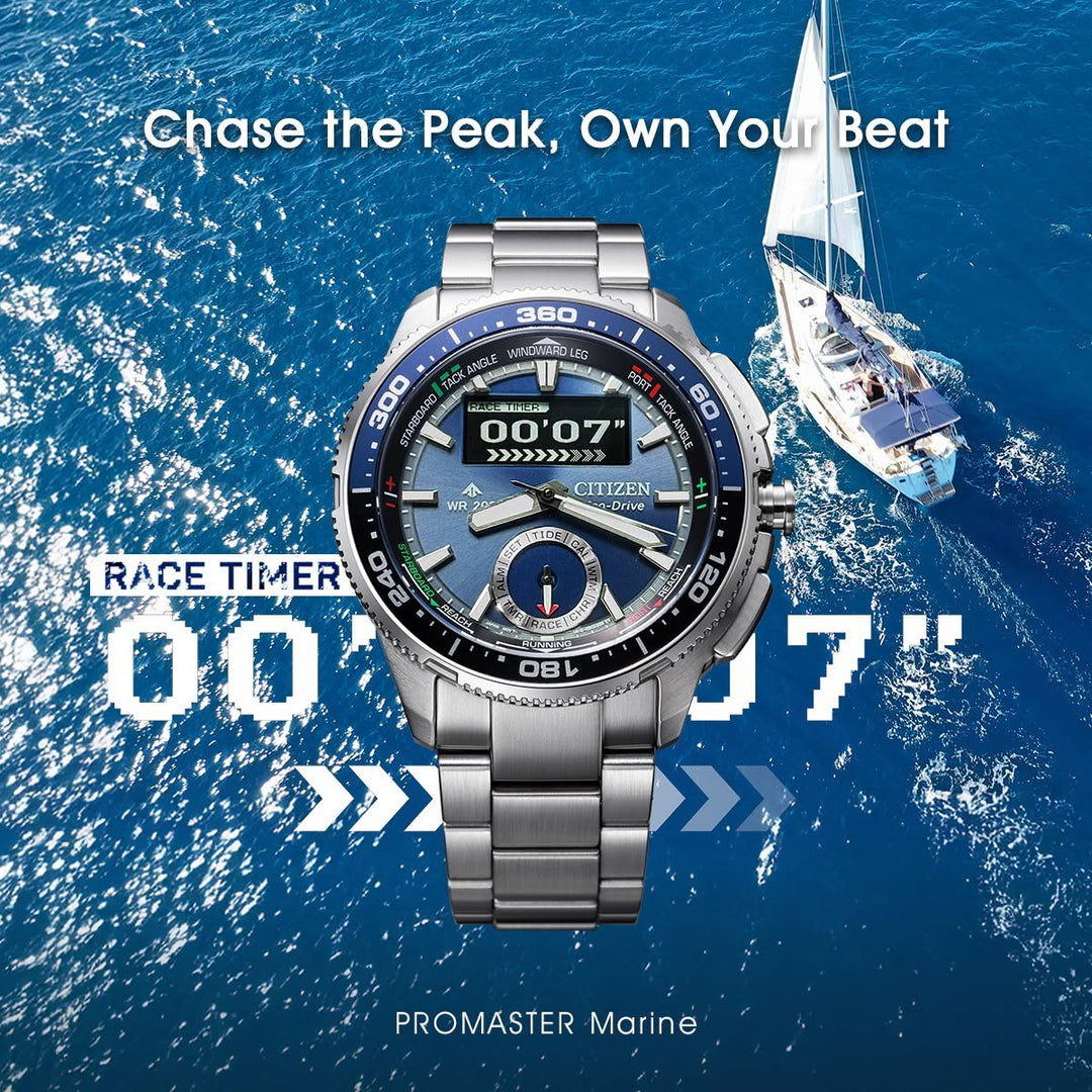 CITIZEN PROMASTER ECO-DRIVE JV3006-50L STAINLESS STEEL MEN WATCH