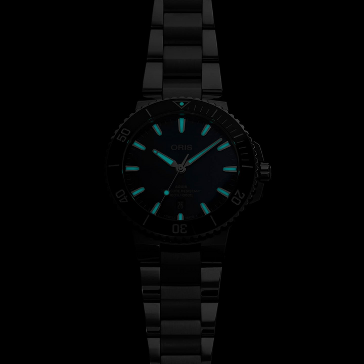 ORIS AQUIS DATE 733 7789 4135-07 8 22 04PEB MECHANICAL MEN WATCH
