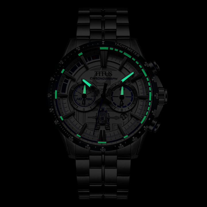 SOLVIL ET TITUS X STAR WARS 'R2-D2' W06-03365-001 LIMITED EDITION SABER CHRONOGRAPH QUARTZ MEN WATCH