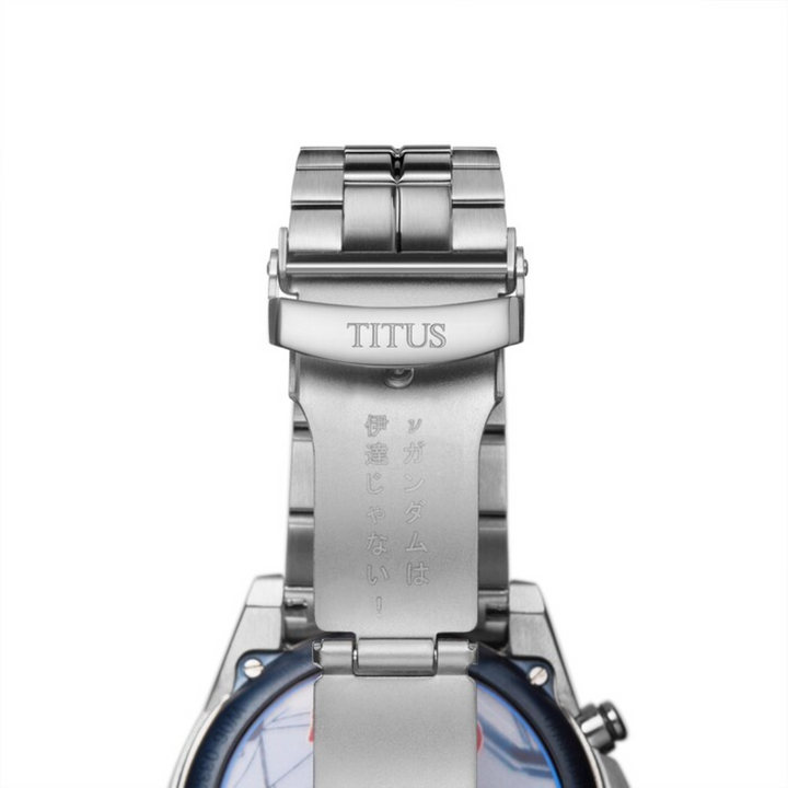 SOLVIL ET TITUS X MOBILE SUIT GUNDAM 'v GUNDAM' W06-03330-001 LIMITED EDITION SABER CHRONOGRAPH QUARTZ MEN WATCH