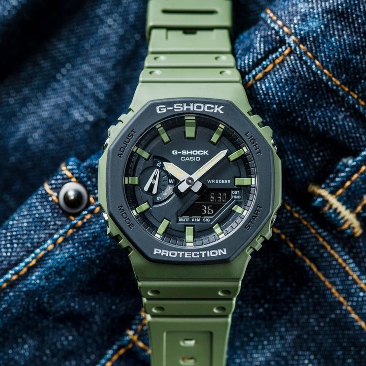 CASIO G-SHOCK GA-2110SU-3ADR SPECIAL COLOUR MODELS GREEN WATCH