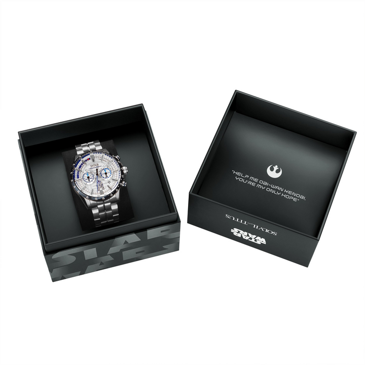 SOLVIL ET TITUS X STAR WARS 'R2-D2' W06-03365-001 LIMITED EDITION SABER CHRONOGRAPH QUARTZ MEN WATCH