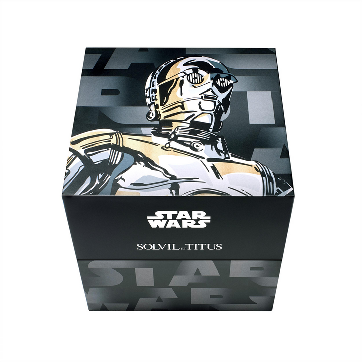 SOLVIL ET TITUS X STAR WARS 'C-3PO' W06-03365-004 LIMITED EDITION SABER CHRONOGRAPH QUARTZ MEN WATCH