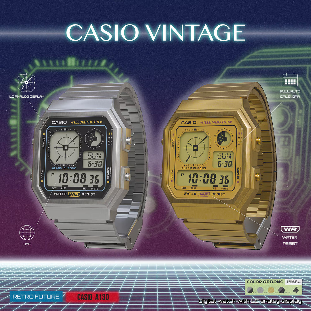 CASIO GENERAL VINTAGE A130WEG-9ADF DIGITAL MEN WATCH