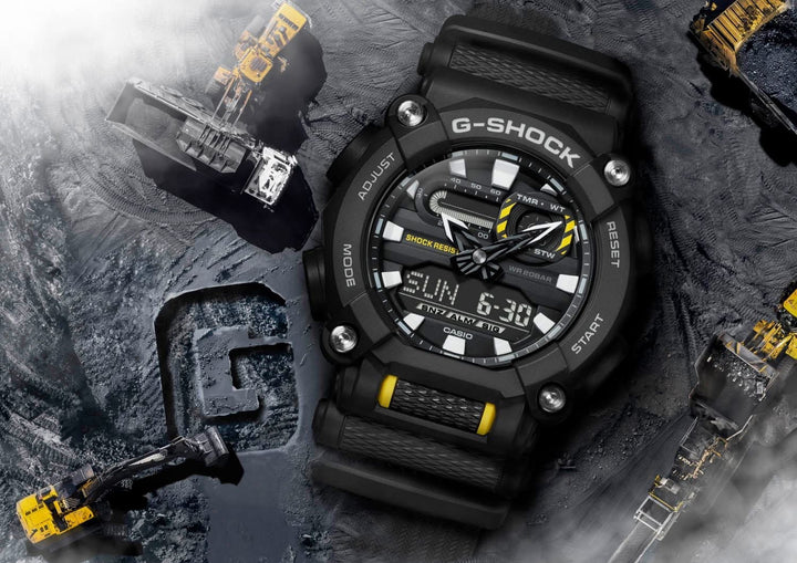 CASIO G-SHOCK GA-900-1ADR STANDARD ANALOG-DIGITAL BLACK WATCH