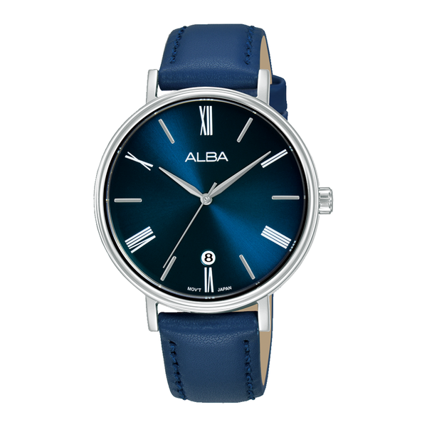 ALBA AG8N91X FASHION QUARTZ 3 HANDS DATE LEATHER WOMEN WATCH