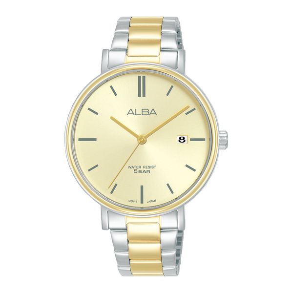 ALBA AG8N98X FASHION QUARTZ 3 HANDS DATE STAINLESS STEEL WOMEN WATCH