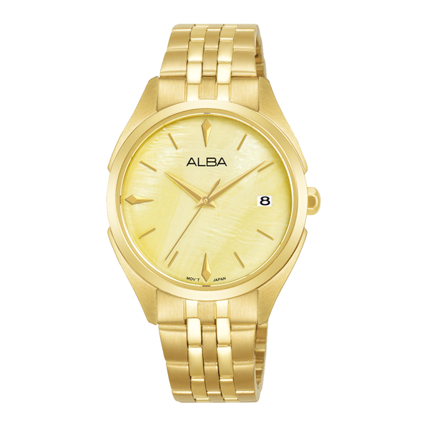 ALBA AG8P32X FASHION QUARTZ 3 HANDS DATE STAINLESS STEEL WOMEN WATCH