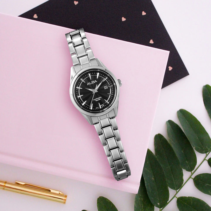 ALBA AH7CJ5X1 PRESTIGE 3 HANDS DATE QUARTZ WOMEN WATCH
