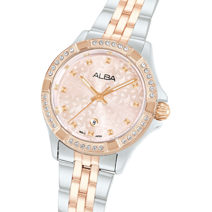 ALBA AH7ED8X SIGNA QUARTZ 3 HANDS DATE WOMEN WATCH