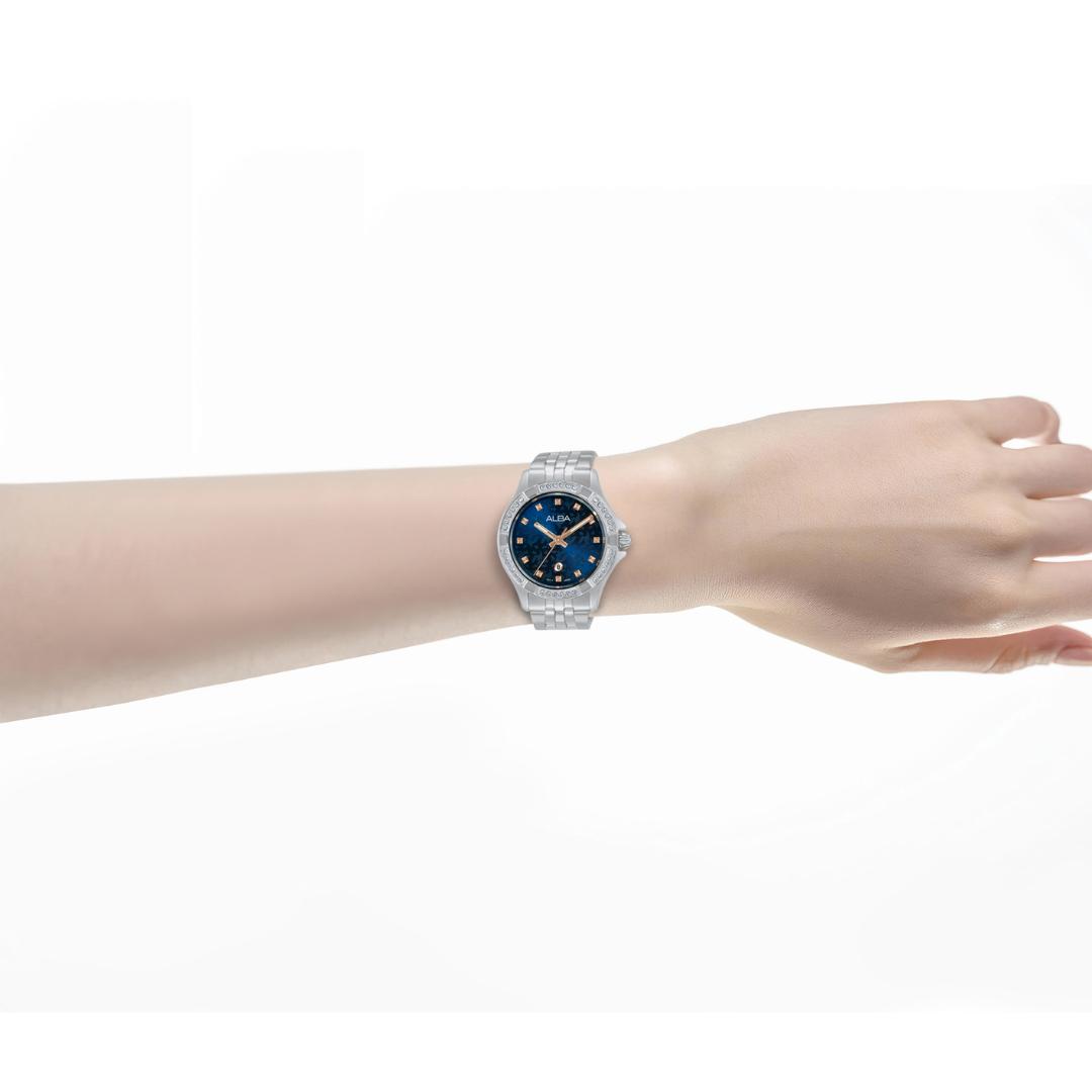 ALBA AH7ED9X SIGNA QUARTZ 3 HANDS DATE WOMEN WATCH