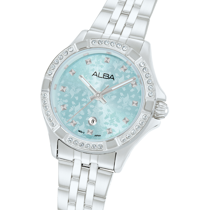 ALBA AH7EE3X SIGNA QUARTZ 3 HANDS DATE WOMEN WATCH