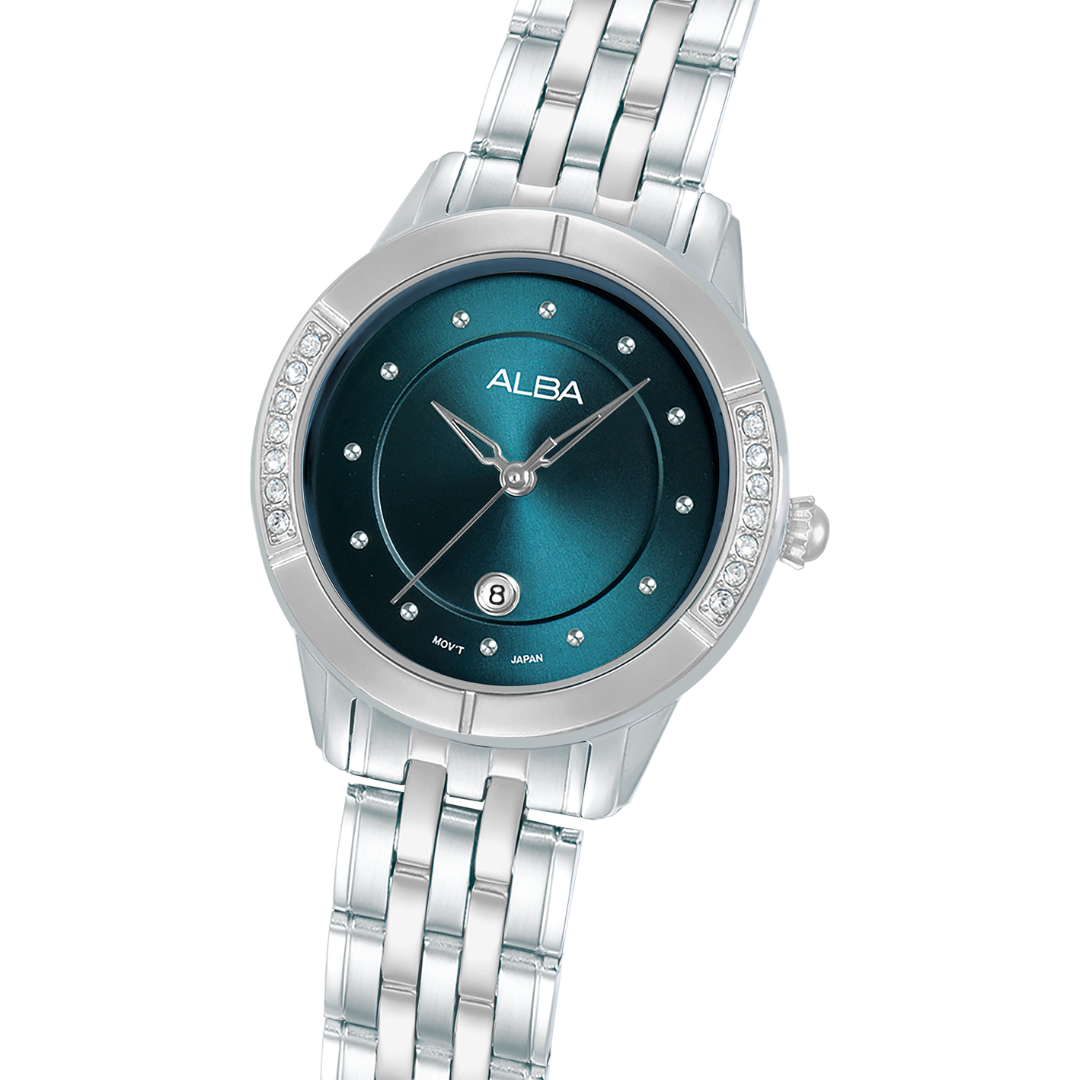 ALBA AH7EM9X FASHION QUARTZ 3 HANDS DATE WOMEN WATCH