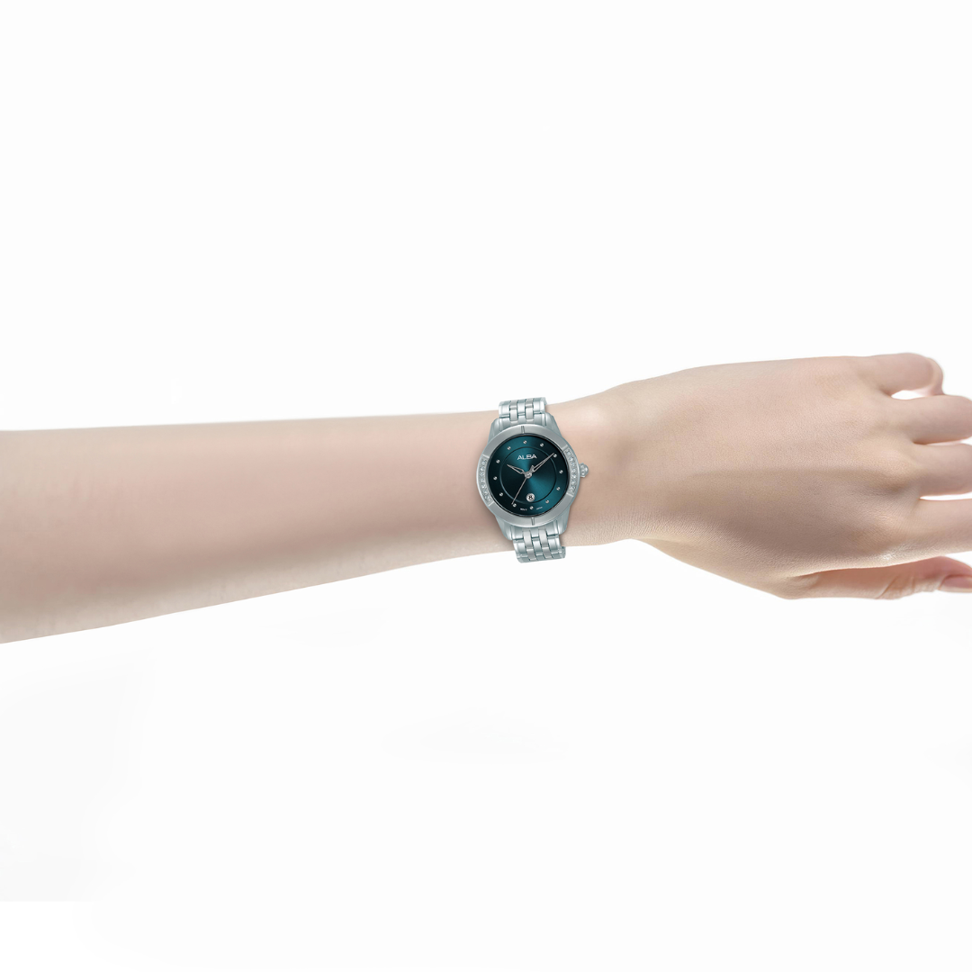 ALBA AH7EM9X FASHION QUARTZ 3 HANDS DATE WOMEN WATCH