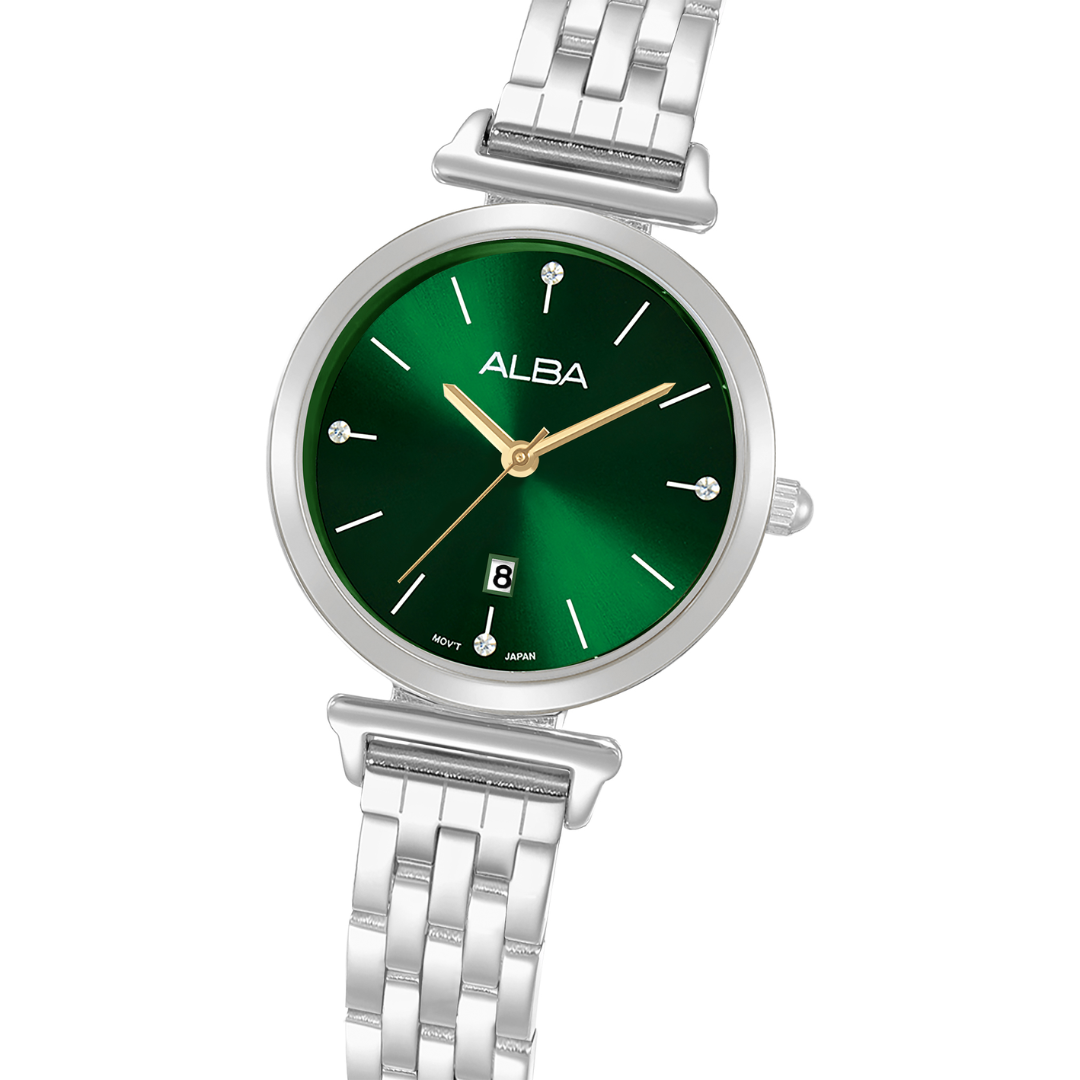ALBA AH7EN9X FASHION QUARTZ 3 HANDS DATE WOMEN WATCH