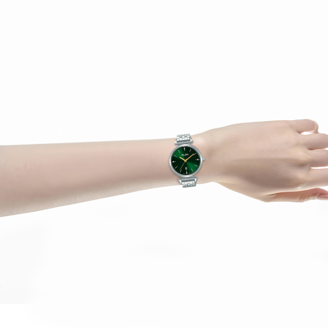 ALBA AH7EN9X FASHION QUARTZ 3 HANDS DATE WOMEN WATCH