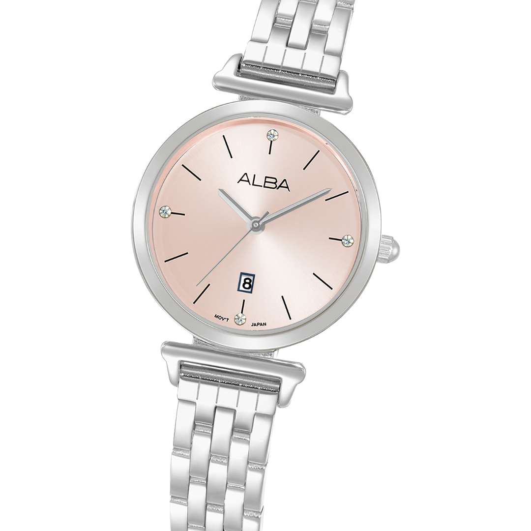 ALBA AH7EP3X FASHION QUARTZ 3 HANDS DATE WOMEN WATCH