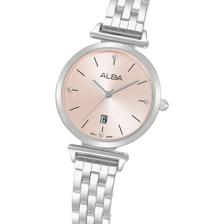 ALBA AH7EP3X FASHION QUARTZ 3 HANDS DATE WOMEN WATCH