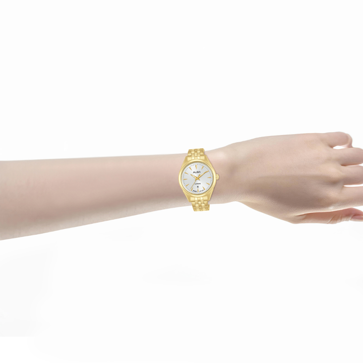 ALBA AH7FA8X PRESTIGE QUARTZ DATE WOMEN WATCH