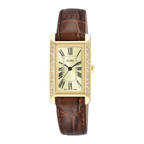 ALBA AK3064X FASHION QUARTZ LEATHER WOMEN WATCH