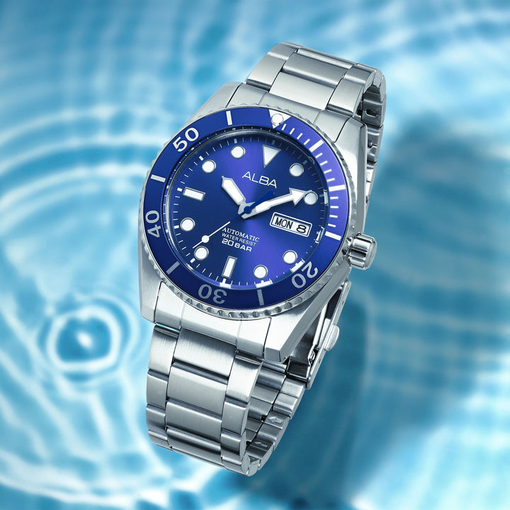 ALBA AL4359X MECHANICAL STAINLESS STEEL MEN WATCH