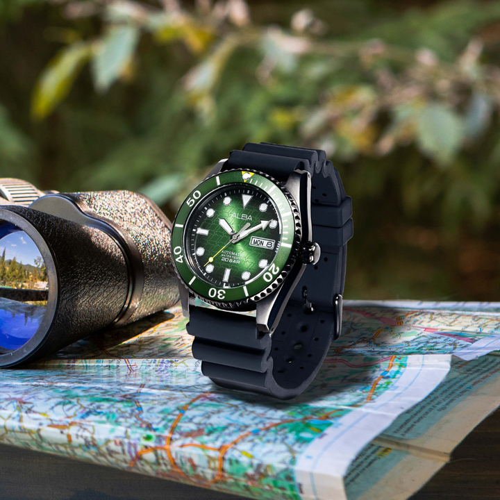 ALBA AL4439X MECHANICAL SILICONE MEN WATCH