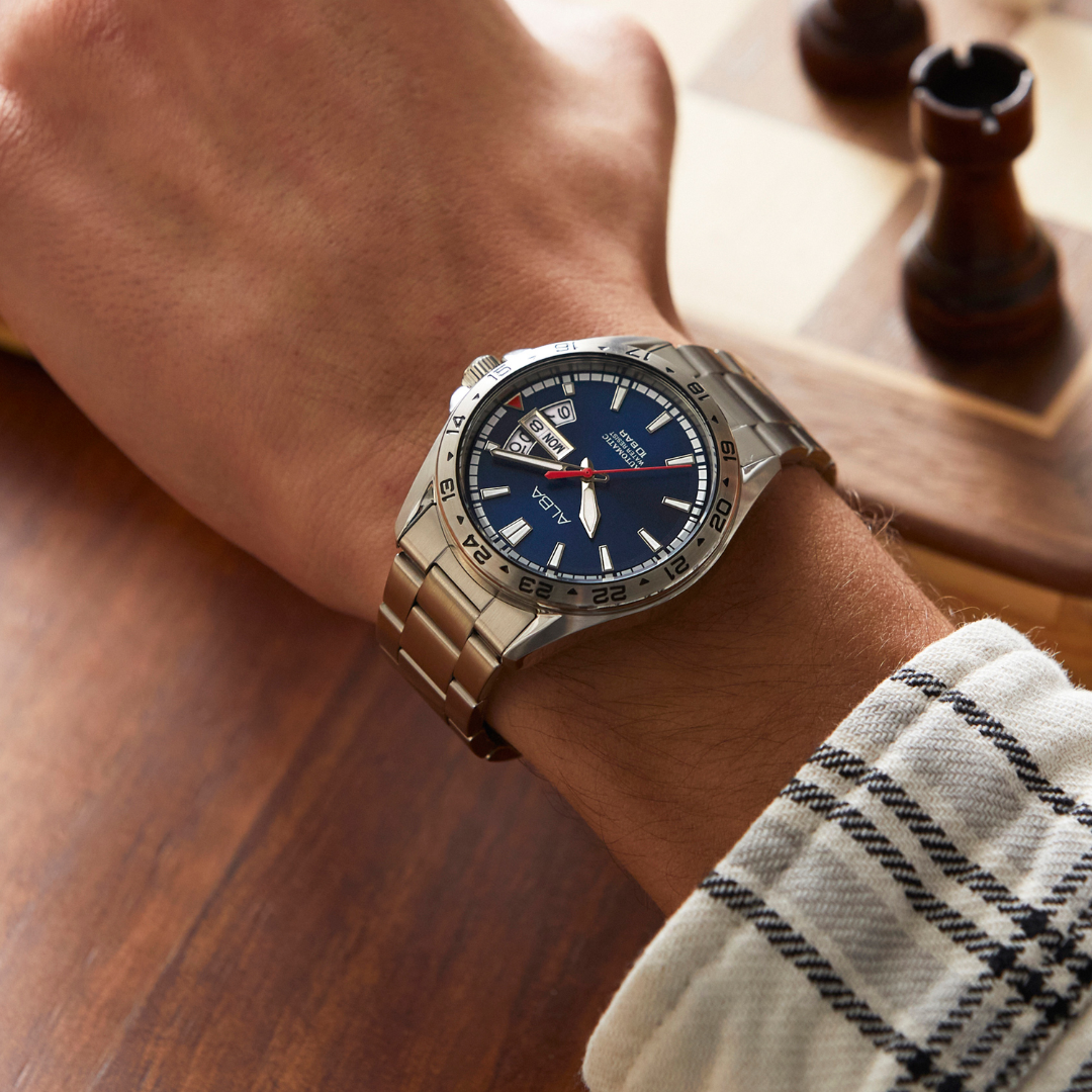 ALBA AL4475X MECHANICAL STAINLESS STEEL MEN WATCH