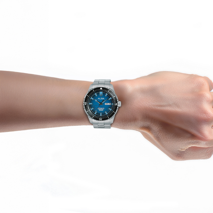 ALBA AL4741X MECHANICAL STAINLESS STEEL MEN WATCH