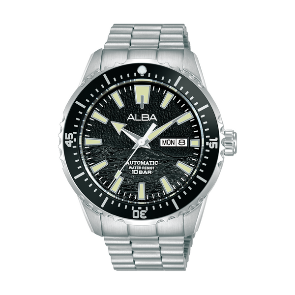 新品★ (仮)Albatrus Albatrus Alba AL4743X Automatic Men's Watch | All-Black, 44.5mm – City
