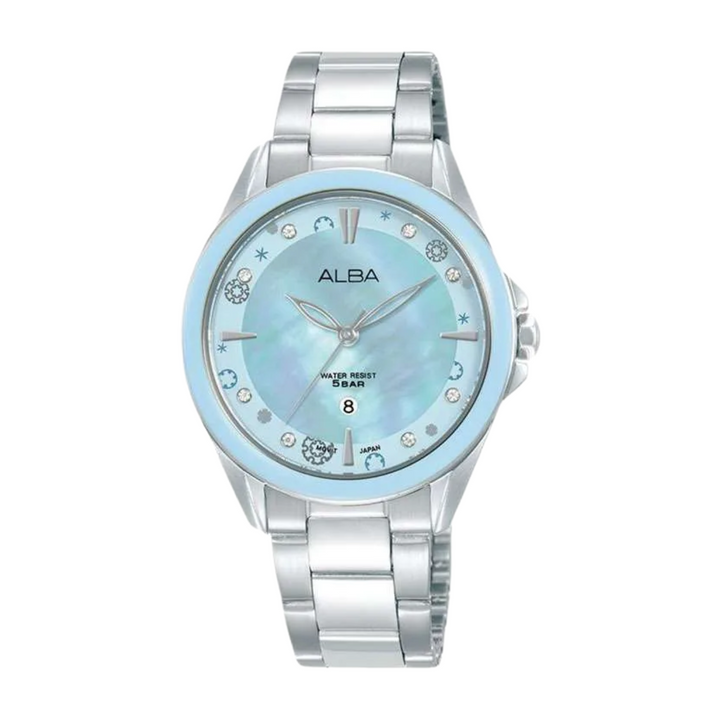 ALBA AH7DV9X FASHION QUARTZ 3 HANDS DATE WOMEN WATCH