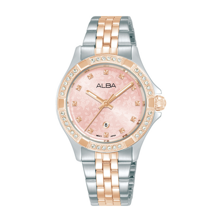 ALBA AH7ED8X SIGNA QUARTZ 3 HANDS DATE WOMEN WATCH