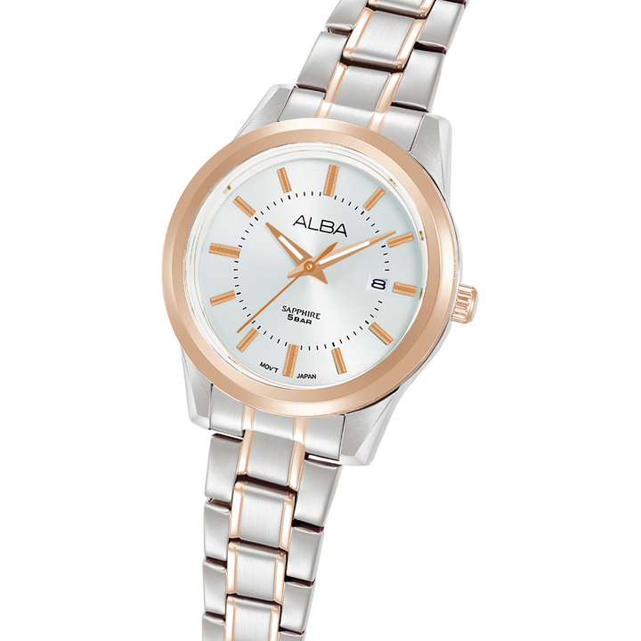 ALBA AH7EE8X PRESTIGE QUARTZ 3 HANDS DATE WOMEN WATCH