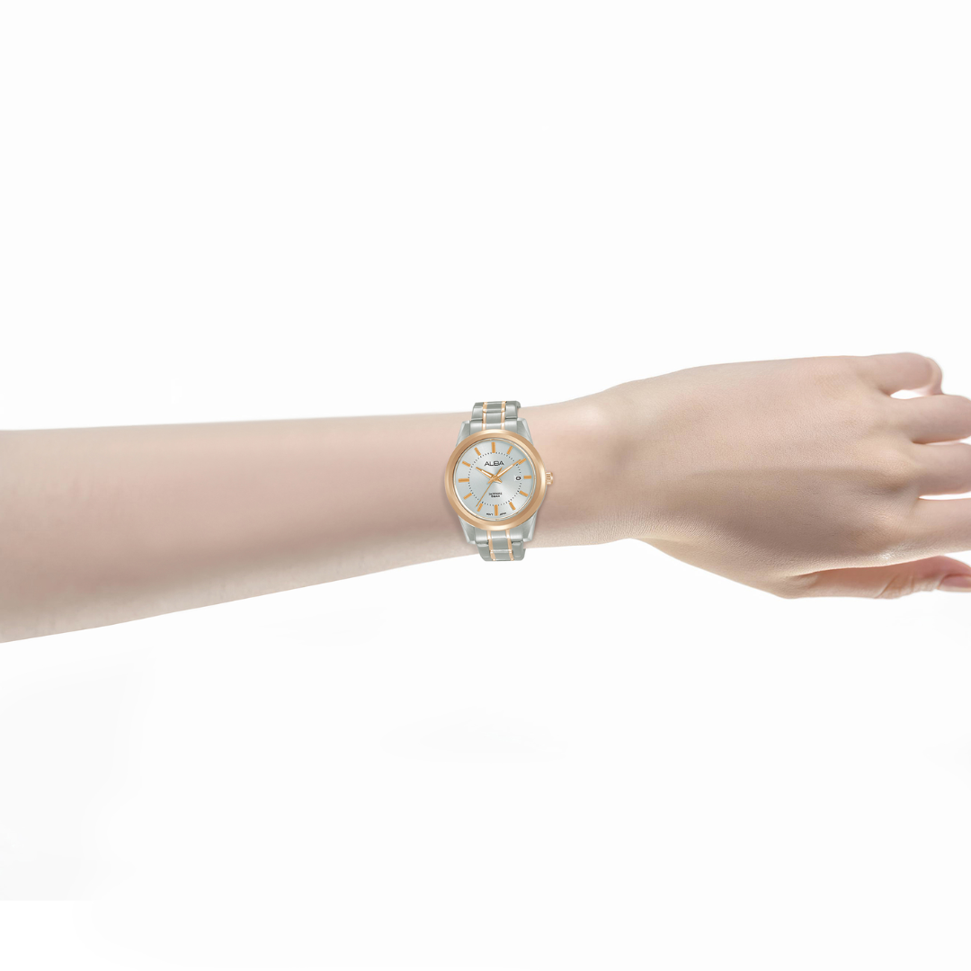 ALBA AH7EE8X PRESTIGE QUARTZ 3 HANDS DATE WOMEN WATCH
