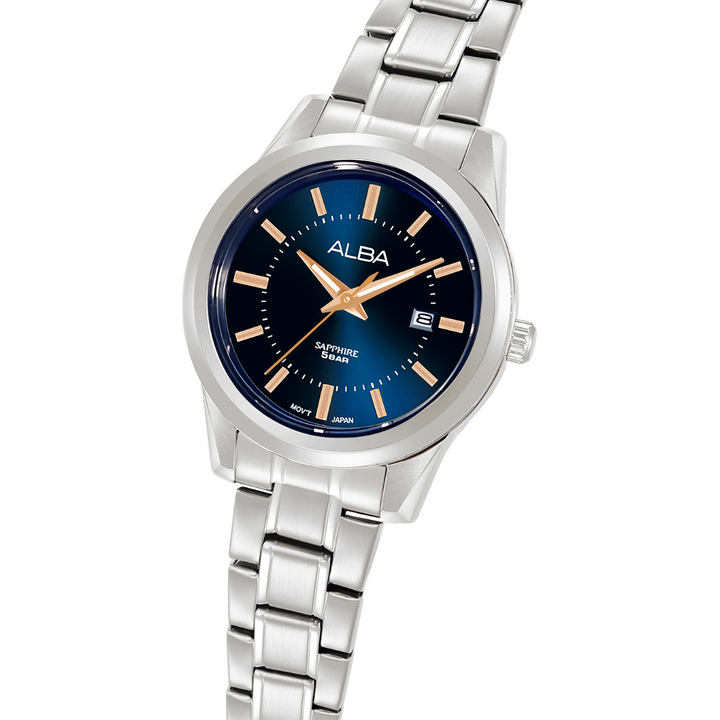 ALBA AH7EE9X PRESTIGE QUARTZ 3 HANDS DATE WOMEN WATCH