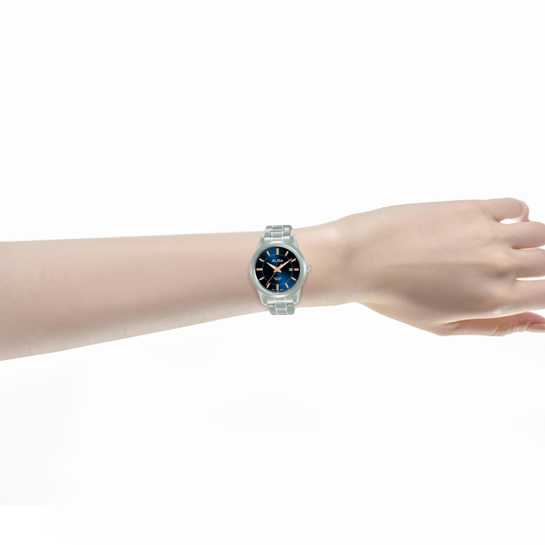 ALBA AH7EE9X PRESTIGE QUARTZ 3 HANDS DATE WOMEN WATCH